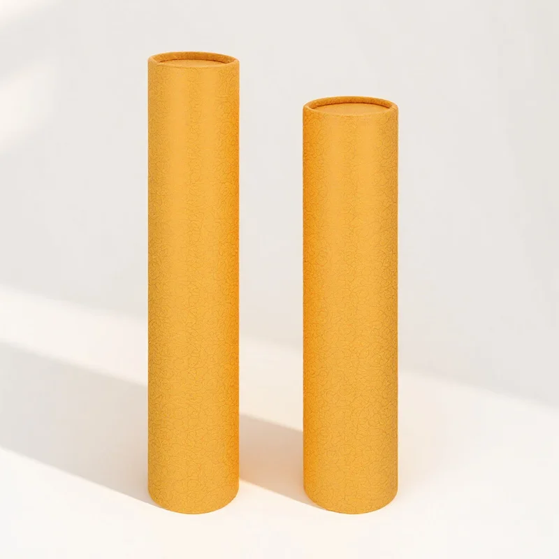 Tube de rangement pour œuvres d'art, tubes pour dessins et affiches, orange, Exceart, transport de documents