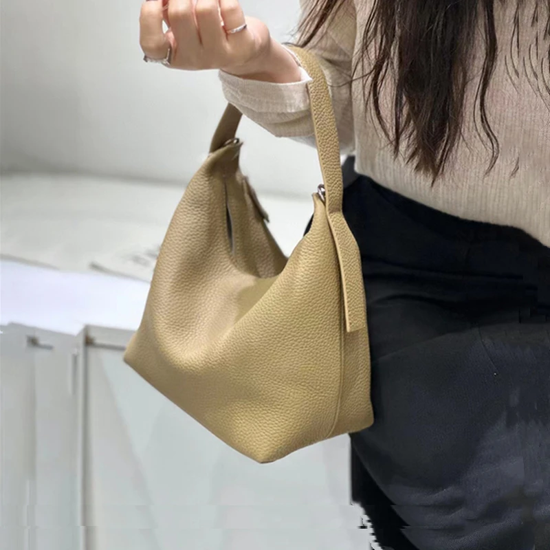 

Toptrends Cowhide Genuine Leather Small Shoulder Crossbody Bags For Women 2024 Trend Designer Tote Purses Hobo Ladies Handbags