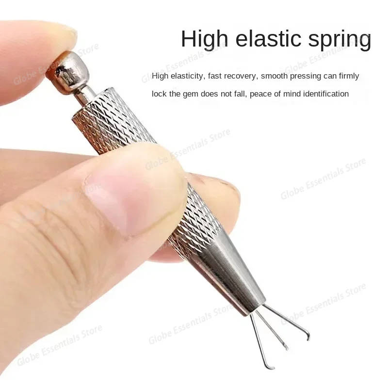 Claws Jewelry Gem Beads Holder Pick-up Tool Diamond Gemstones Stone Prong Holder Tweezers Catcher Grabbers