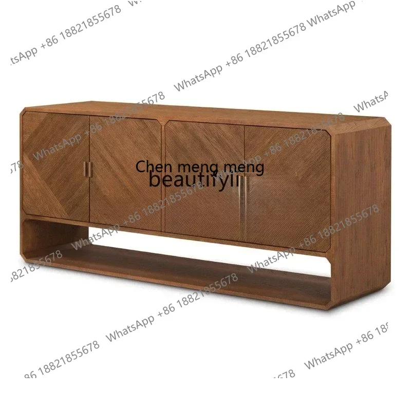 

X 0R American retro bedroom solid wood chest medieval storage entrance cabinet TV cabinet R