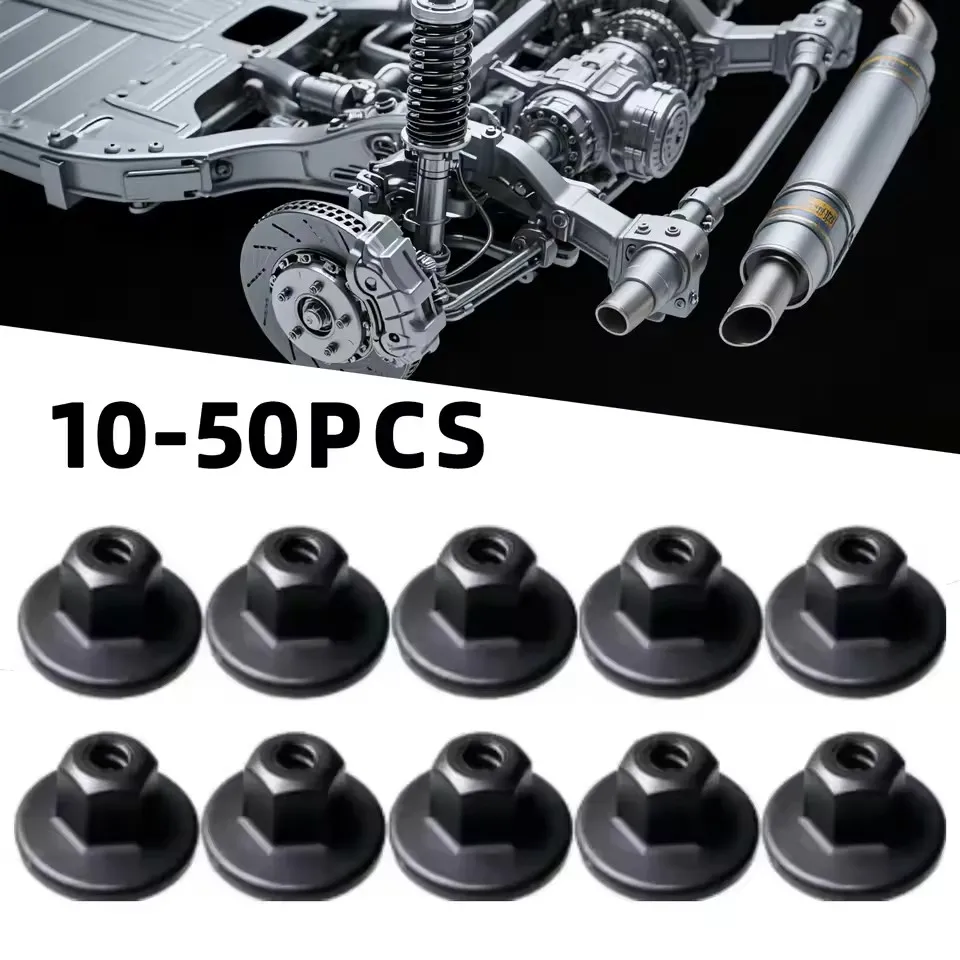 

Black Auto Clips For Hex Head Plastic Self-Threading Nut for BMW Retainer Chassis Rear Bumper Splash Shield car interior