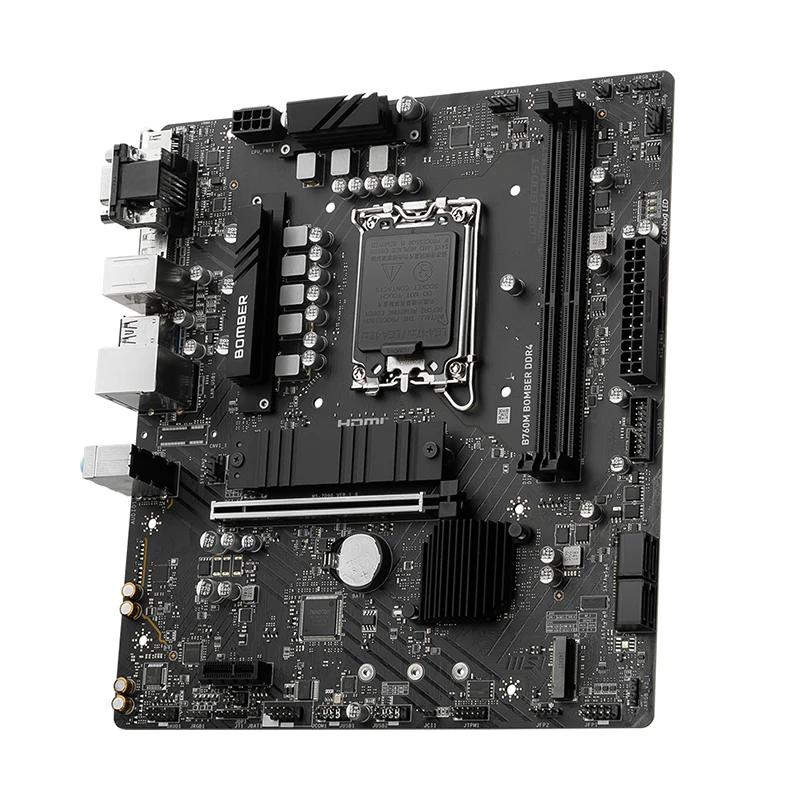 MSI B760M BOMBER DDR4 D4 Motherboard Komputer Mendukung CPU Inter 12th-14th Diy Komputer Gaming placa m ã e Motherboard