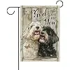 Dyrenson Vintage Labradoodle Dog Christian Decorative Garden Flag, Retro jjp