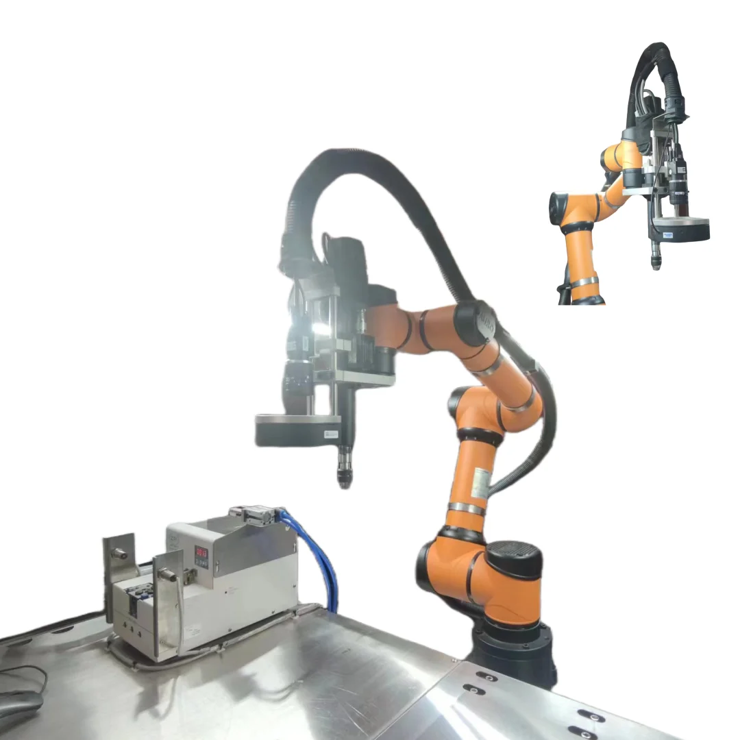 6 Axis Cobot Robot Arm AUBO i5 5Kg Payload Automation CNC Machine Tending Screw Solutions As Collaborative Robot Workstation