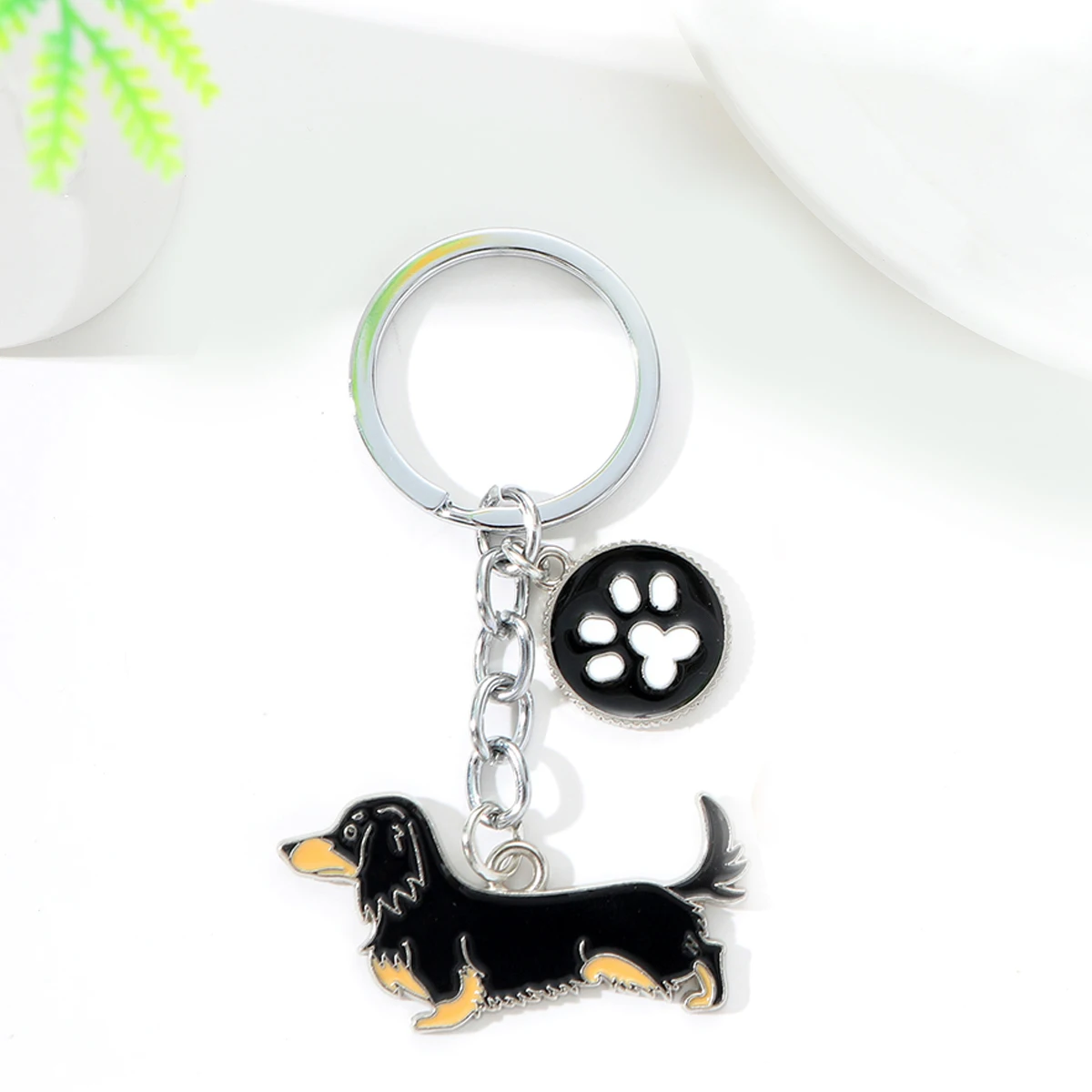 I LOVE Alaska Husky Dog Keychain Cute dachshund  animal Cartoon dog Keychain dog Gift For woman Man Jewelry