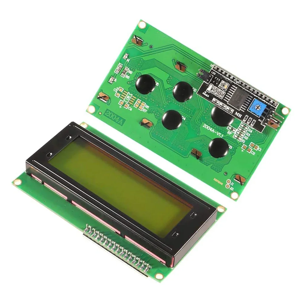 LCD2004 + IIC/I2C 20x4 écran bleu vert HD44780 caractères LCD 2004 et Module adaptateur d'interface série IIC/I2C pour Arduino