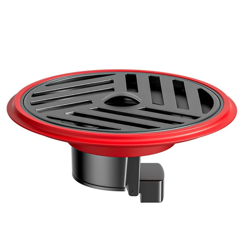Stainless Steel Shower Floor Drain with Grid Grate Cover Anti-odor Fast Drainage Floor Drain Insectproof Round Sink Strainer