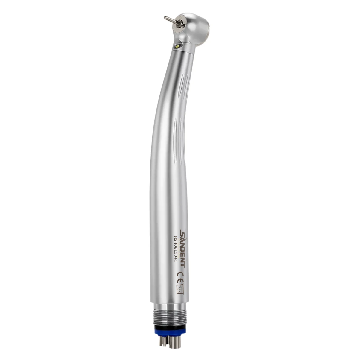 Hot Selling SANDENT den tal Fiber Optic High Speed Handpiece LED Integrate E-generator Ceramic Bearing Triple Water Spray 4 Hole