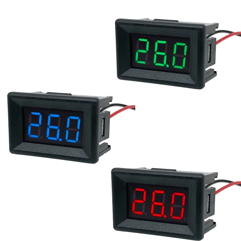 0.36-inch two-wire voltmeter with case 4V-30V DC digital display meter digital voltmeter