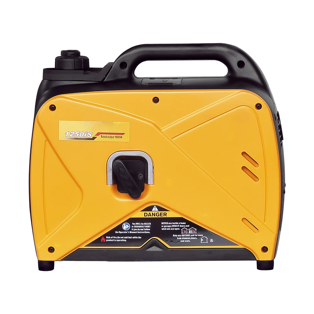 عاكس رقمي محمول صغير للغاية من النوع الصامت 2 كيلو وات / مولد كهرباء يدوي صغير محمول باليد يعمل بالبنزين