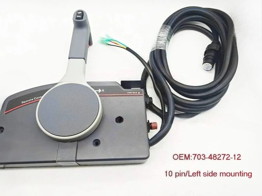 For YAMAHA OUTBOARD SIDE REMOTE CONTROL BOX 703 10PINS PULL TO OPEN 703-48272-12 view 3