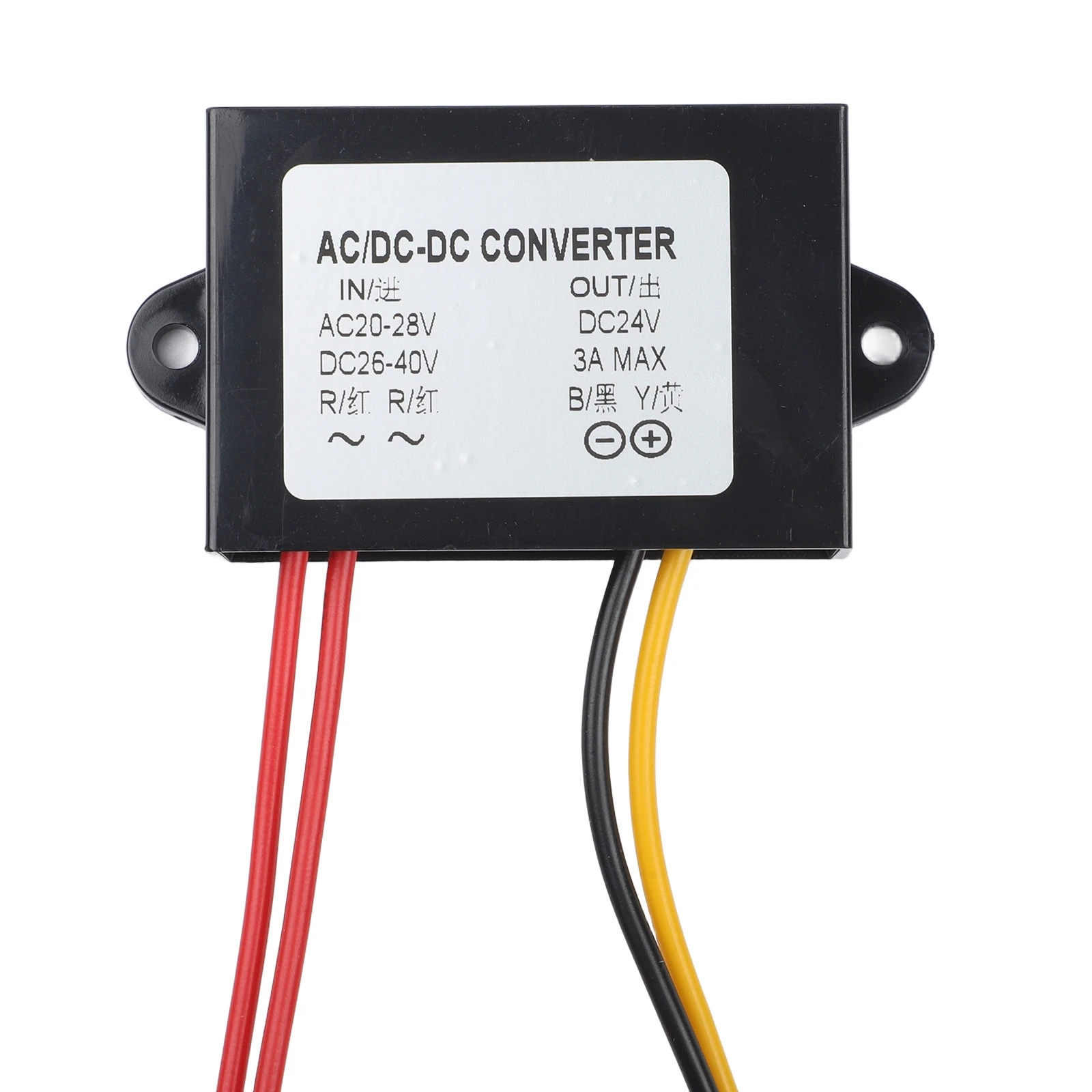 24V AC to DC Converter 3A Power Supply with Overload Short Circuit and Overheat Protection for Industrial and Outdoor Use