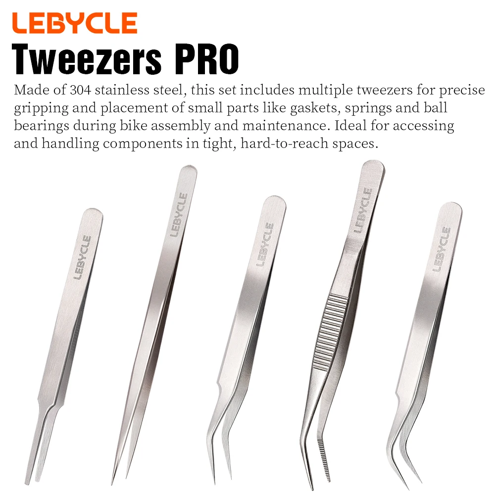 AliExpress LEBYCLE Stainless Steel Bicycle Tweezer Bike Bottom Bracket Bike Hub Bike Freehub Bearing Repair Tool Bike Seal Removal Tweezers