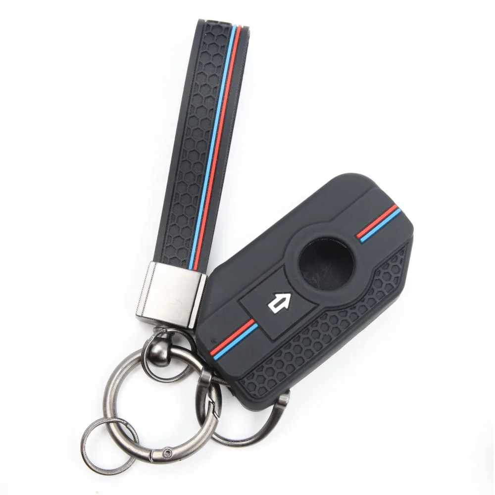 Flexible Key Cover For BMW R1250GS R1200GS C400X C400GT F750GS F850GS F900R F900XR K1600B K1600GT R1200RS with clasp holder