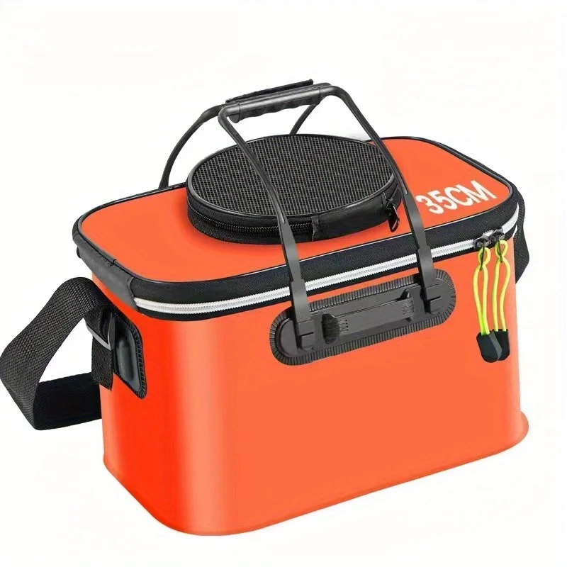 Waterproof EVA Fishing Bucket - Portable Multi-purpose Live Fish Container, Suitable for Camping and Hunting