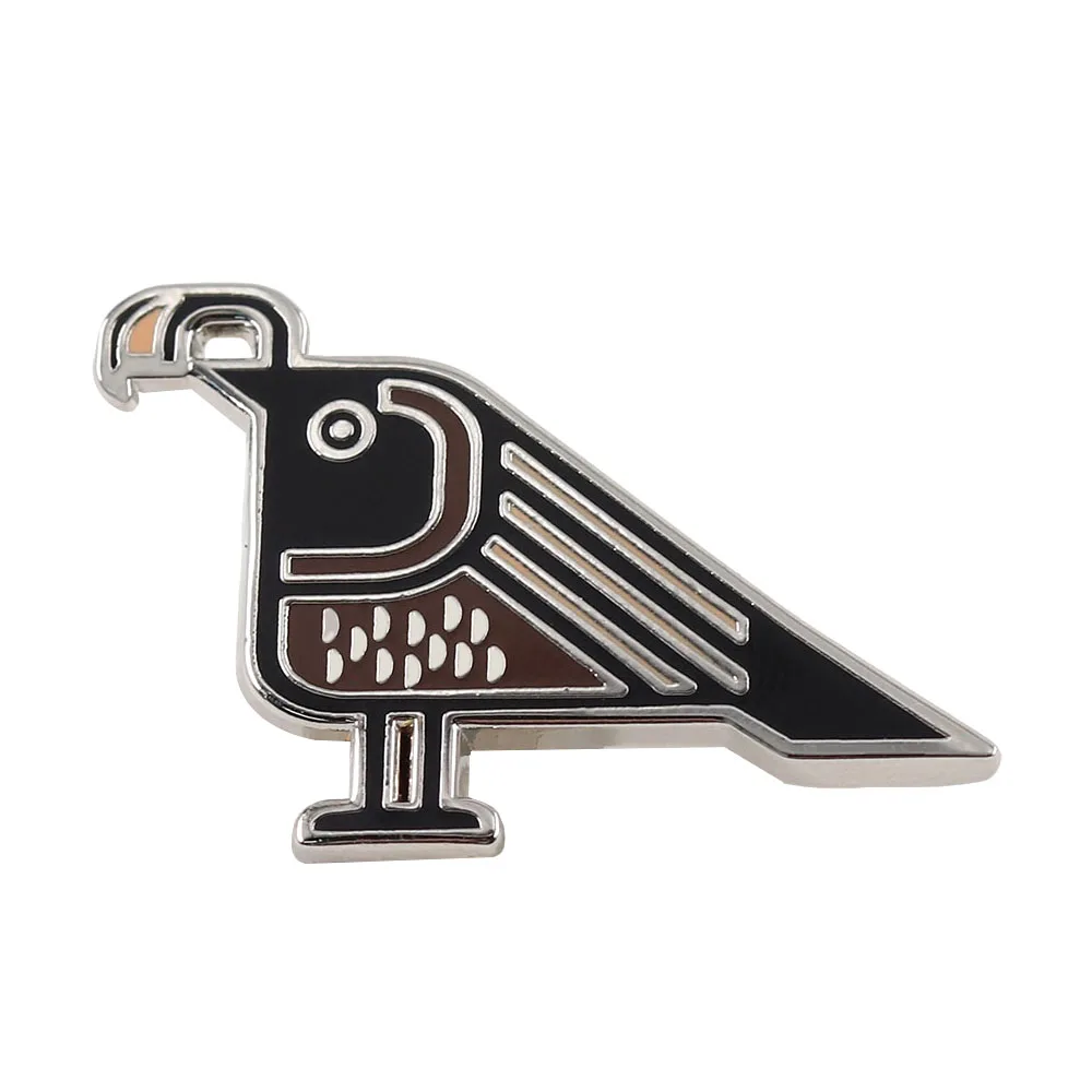 Minimalist Geometric Quail Brooch Fashionable And Creative Folk Art Bird Badge Luxury Enamel Badge Suit Accessory Jewelry Gift