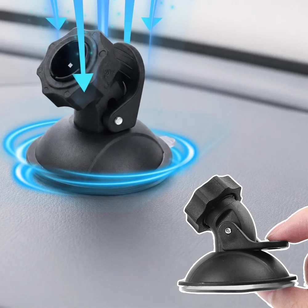 Car Camera Mount Dash Cam Holder Suction Cup Windshield Bracket GPS DVR Auto Stand Dashboard Silicone Base Rotating Accessories