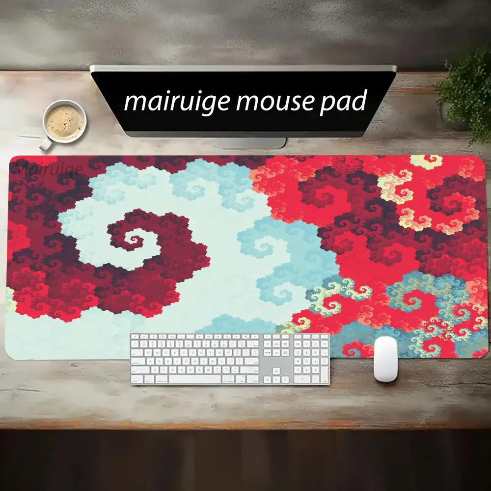 

Коврик для мыши Pixel Clouds Art, большой коврик для компьютерной офисной игровой настольный коврик XXL, резиновый противоскользящий коврик для игровой клавиатуры, длинные настольные коврики
