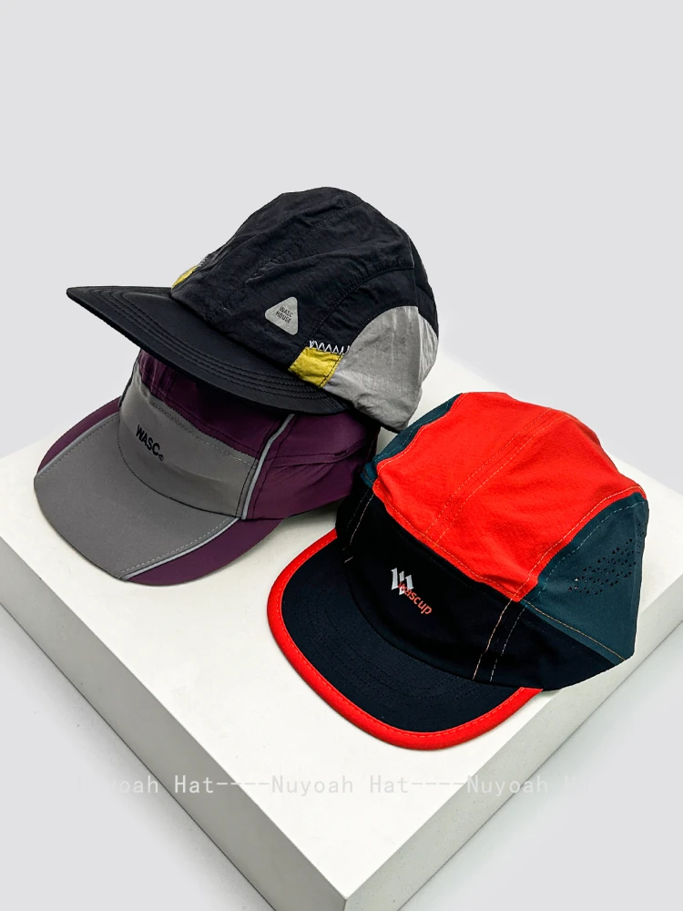 

Spring and summer new letter quick-drying baseball caps, men's and women's sunshade flat-brimmed outdoor casual peaked caps