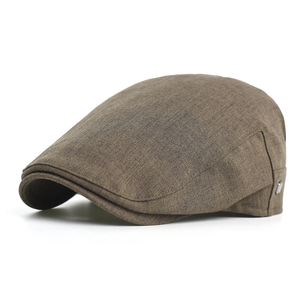 Four Seasons Fashion Adjustable Newsboy Caps Men Woman Casual Beret Flat Ivy Cap Soft Solid Driving Cabbie Hat Peaked Cap Unisex