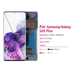 Samsung Galaxy S20 Plus -Frame -sensitives Bildschirmersatz, LCD -Display, digitaler Bildschirm, AMOLED, G985, G985F, 6.7 12 Hauptverkauf Galaxy S20 Plus Bildschirm - №10