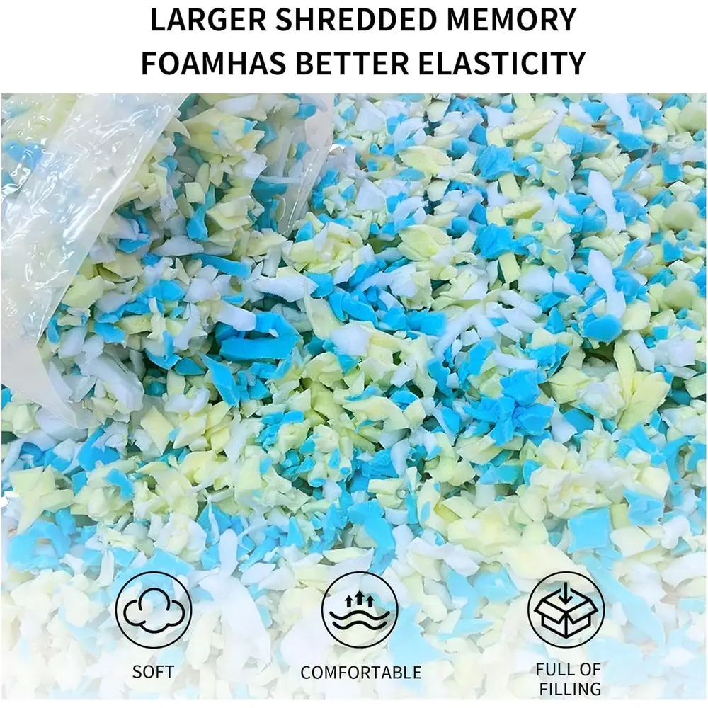 حشو كيس فول من إسفنج الذاكرة الفاخر بوزن 30 رطل - مثالي لأكياس القماش والوسائد والألعاب المحشوة والمزيد #5