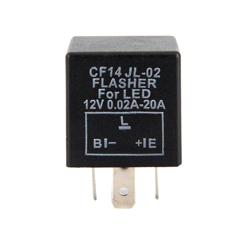 

.3-Pin CF14 JL-02 EP35 Car LED Flasher Relay Fix Turn Signal Hyper Flash 12V.
