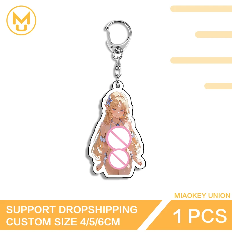 Genshin Impact Nicole Reeyn Photo Keychain Bikini Attractive Key Chains Innovative Hot Selling Multi Function Durable Keyring
