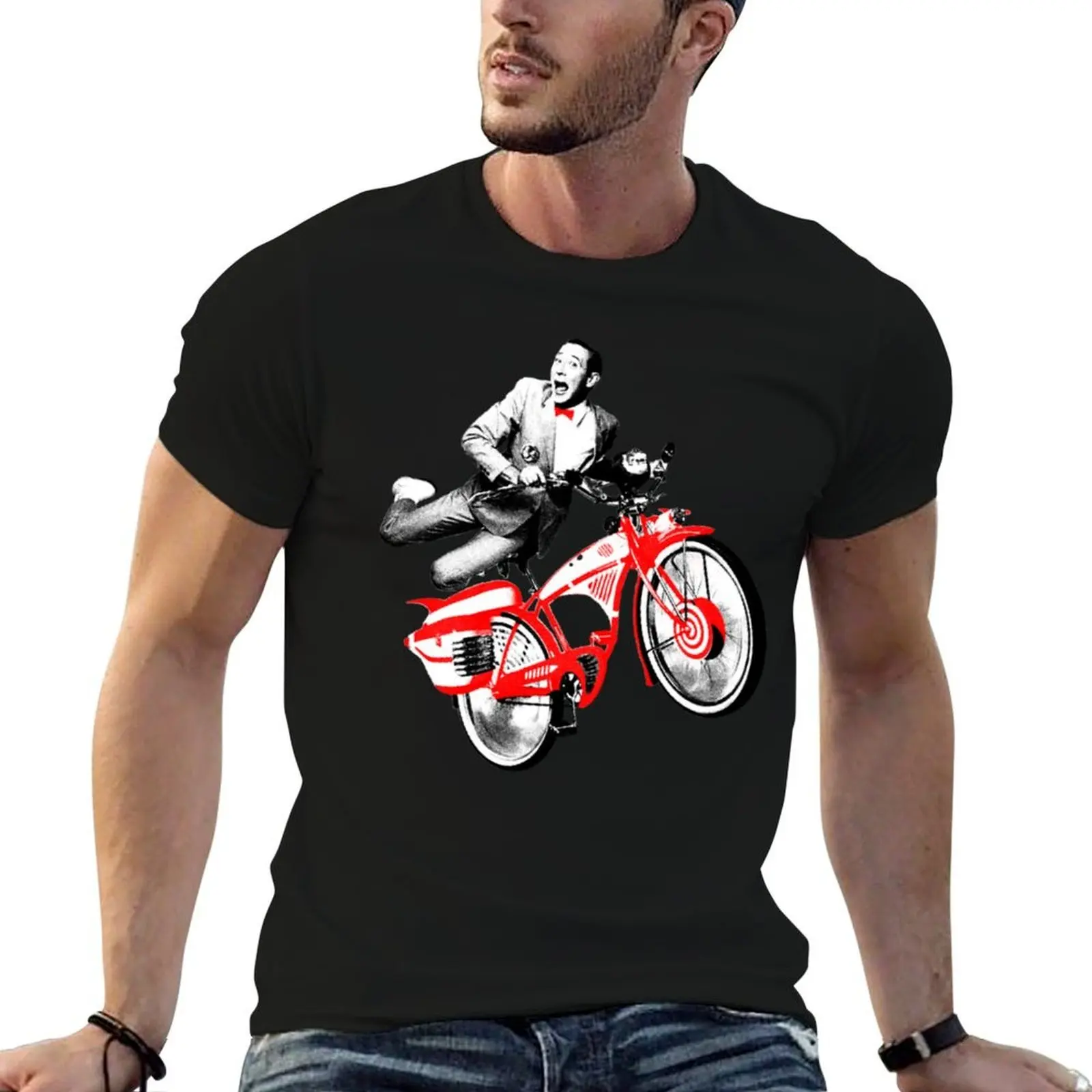 

Pee Wee Herman - Pee Wee Herman's Big Adventure Bike T-Shirt t shirts for man pack cotton man t shirt summer T-Shirt