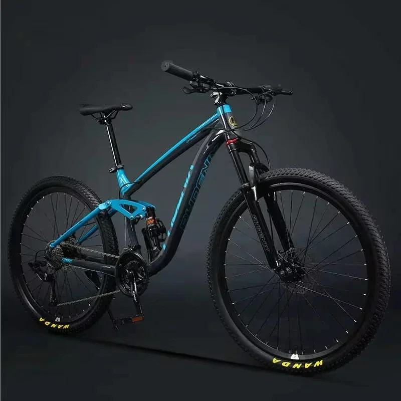 downhill MTB Bicycle double disc brake off-road mountain bike 26/27.5 inch 30speed variable speed aluminum alloy soft tail frame