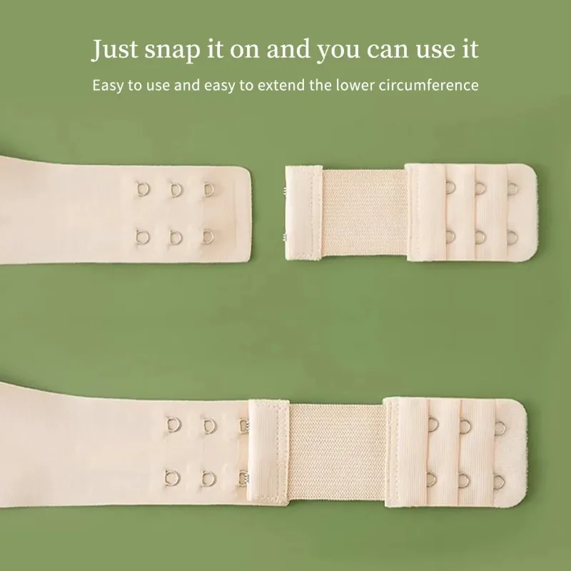 3 Pcs Bra Straps 3 Rows with 2 Hook Extension Straps Elastic Soft and Comfortable  Women's Underwear Accessories