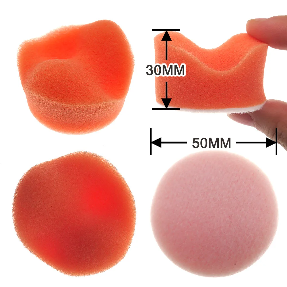 

9 Pieces Polishing Buffing Pad Sponge 2-Inch 50mm Polishing Buffing Sponge Pad Kit with Wool Pad for Car Polisher Abrasive Tools