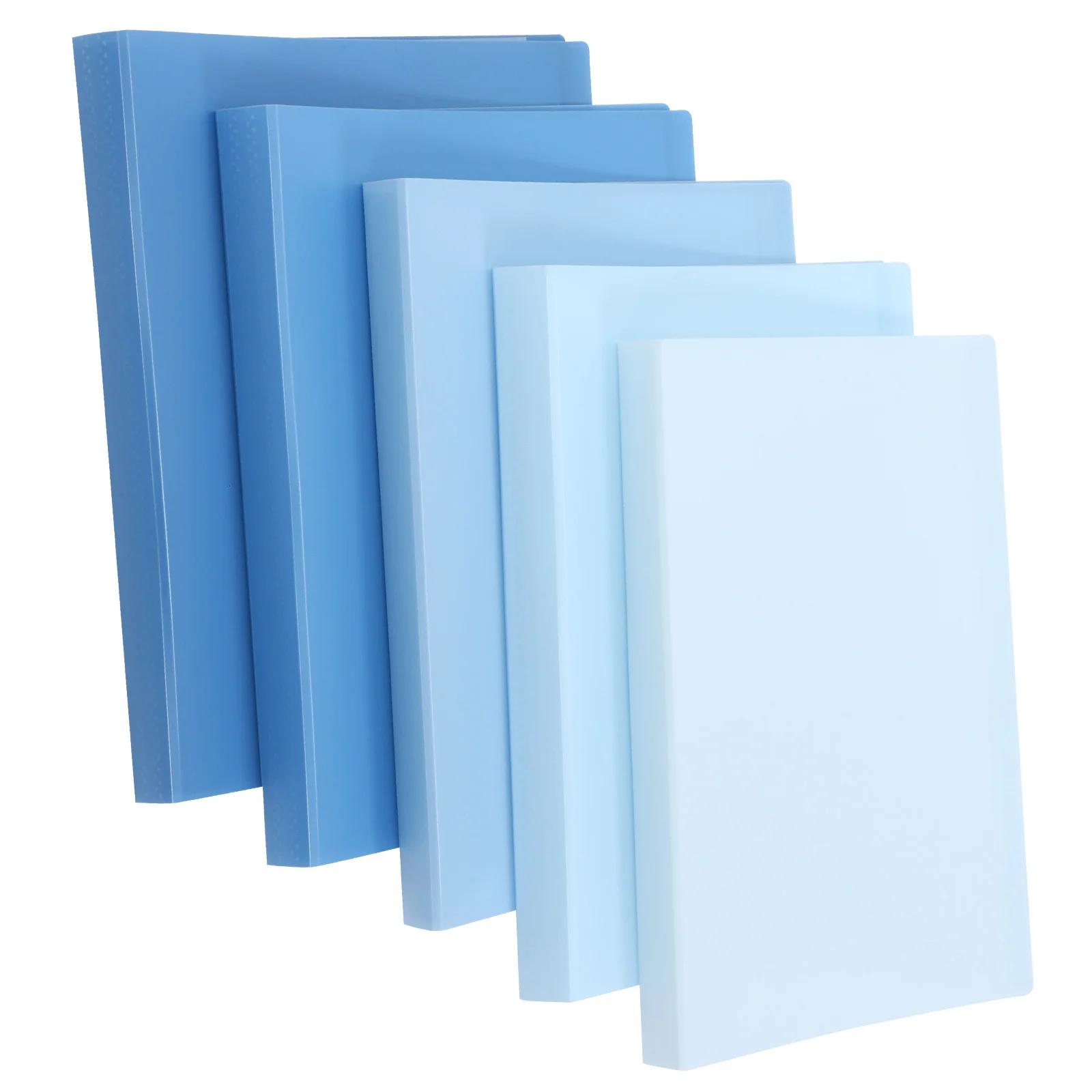 

5pcs Gradient Color File Folder Multi-Purpose Document Storage Organizer For Office School Artwork Receipts Display Book