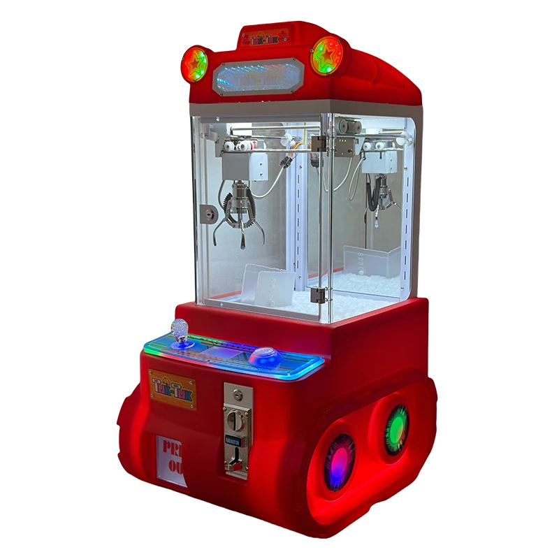 

Мини-автомат с краном для выдачи плюшевых игрушек, детский, с монетоприемником, маленький кран-манипулятор, бесплатный подарок, пластиковый корпус, испанская и английская версии