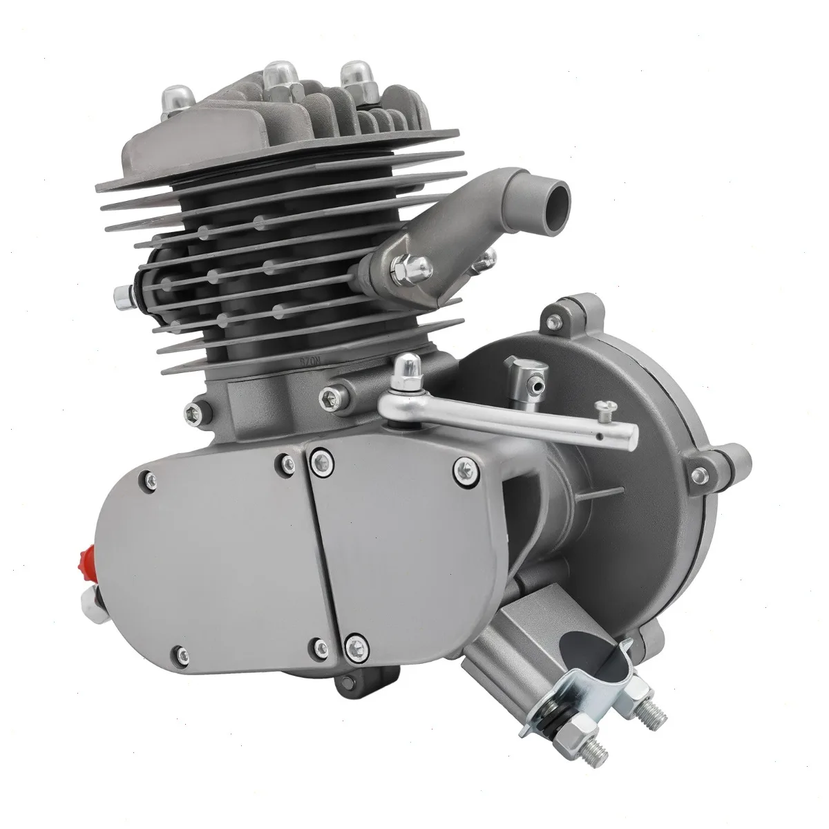 2-Takt 80ccm Fahrradmotor-Kit, 44-Zahn Benzinmotor für Fahrradumbau, 40km/h Geschwindigkeit Geräuscharmer DIY Motorisiertes Fahrrad-Kit