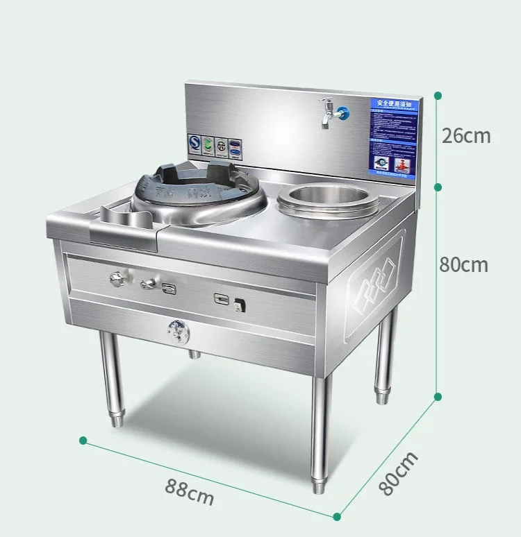 

Commercial Kitchen Restaurant gas frying stove gas cooking cooktop stove Kitchen Wok Gas Stove Double Burner