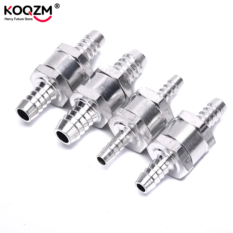 1pc Fuel Non Return Check Valve 6mm 8mm 10mm 12mm Aluminium Alloy Petrol Diesel Water Fuel Line One Way ForPeugeot ForRenault