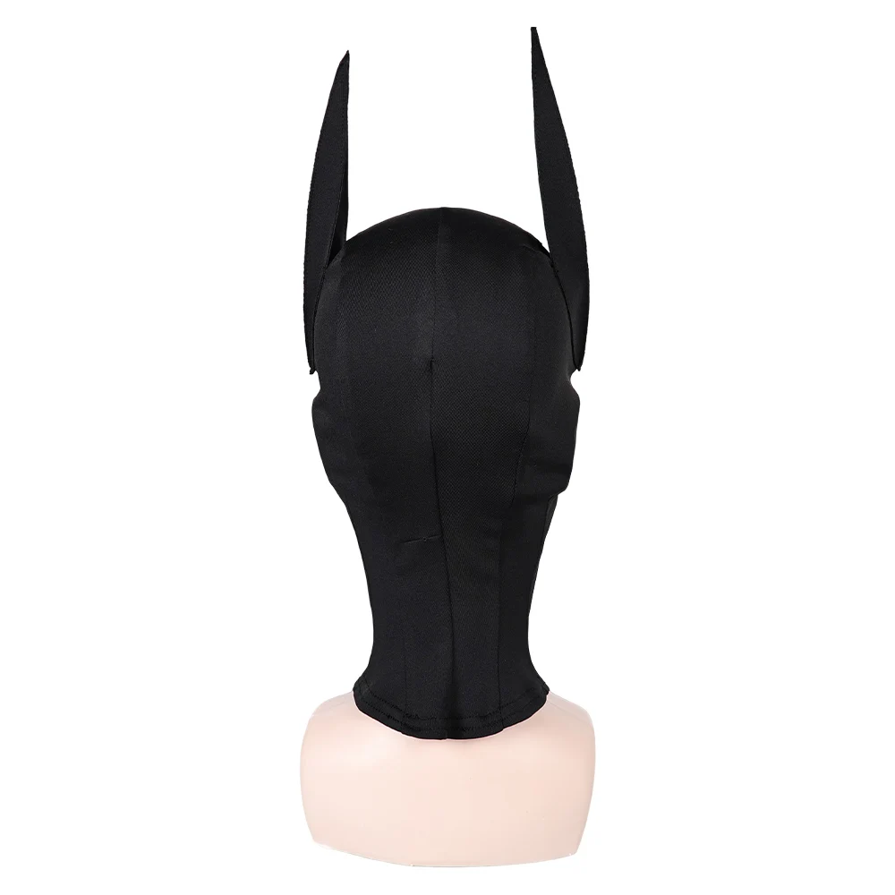 Bruce Cosplay Wayne Cosplay Hoeden Volwassen Mannen Vermomming Zwarte Hoed Hoofddeksels Kostuum Accessoires Mannelijke Half Hoofd Masker Halloween Prop