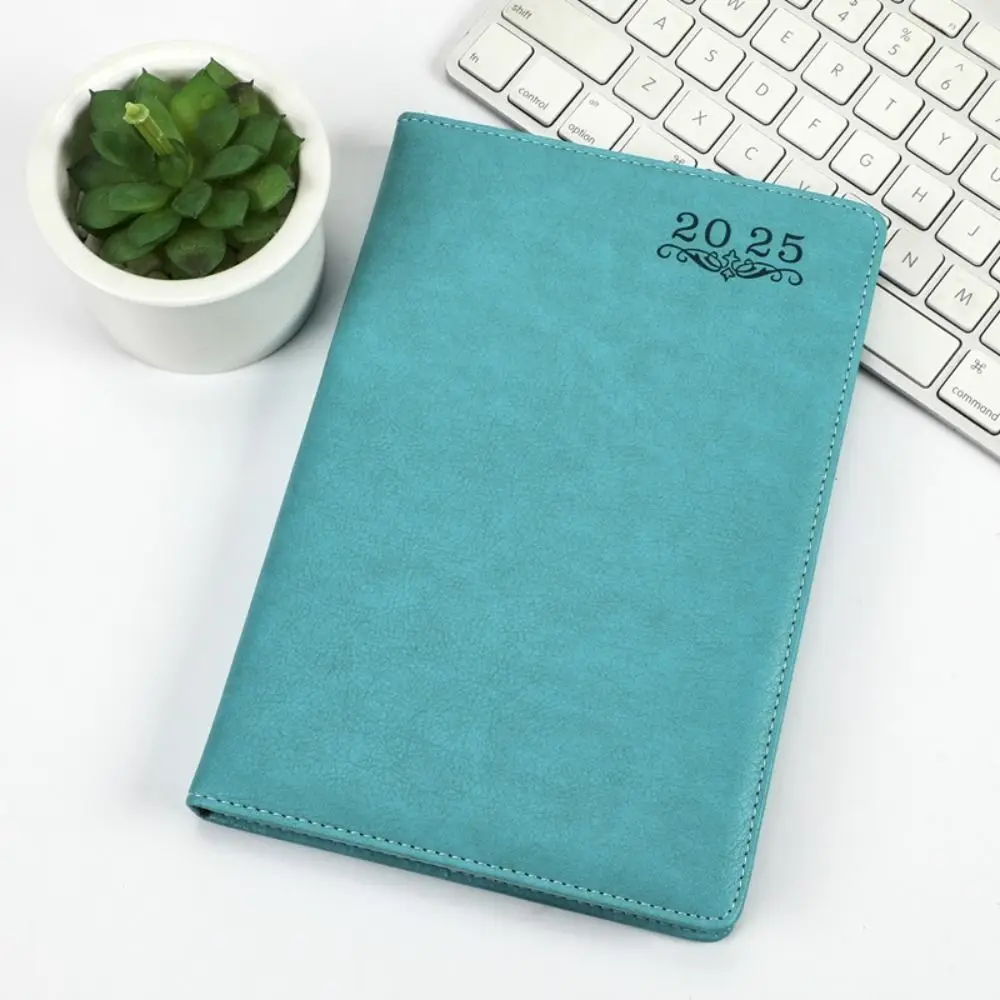 

A5 2025 Agenda Planner Notebook 156 Pages Soft PU Cover 2025 Journal Notebooks Simple Multifunction Business Notebook