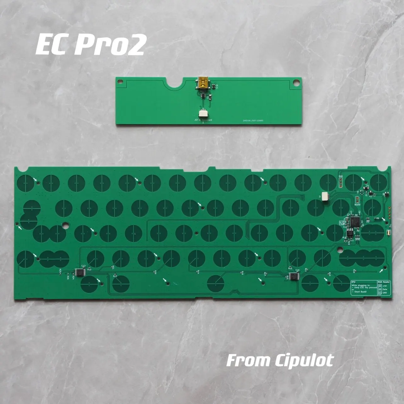 EC PRO2 HHKB Layout Topre Style PCB Capacitive switch Keyboard mod VIA Support