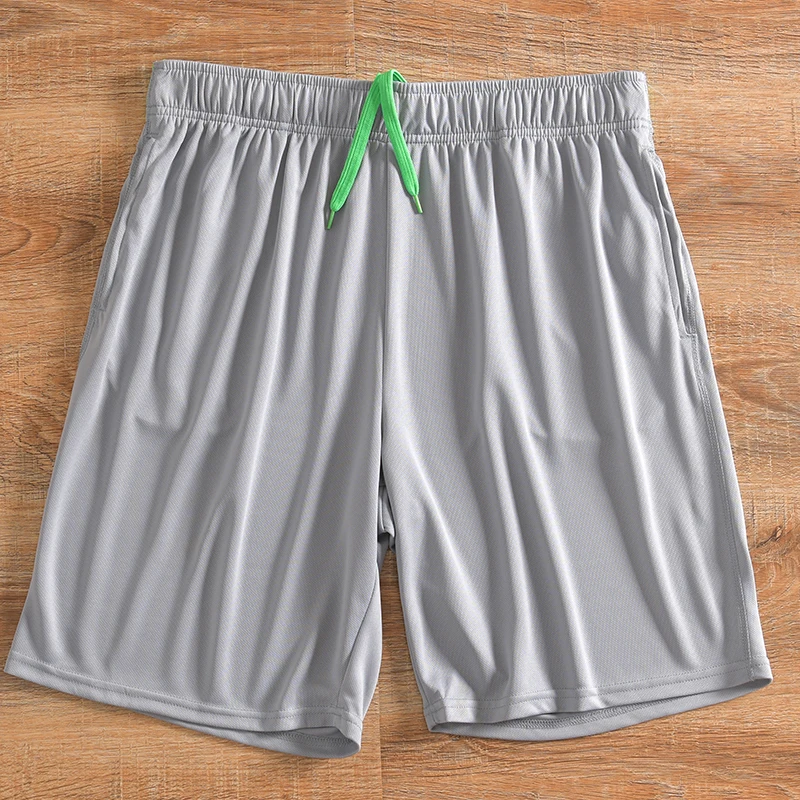 

Men's Summer Sporty Casual Training Shorts Quick Dry Mesh Fabric Comfortable Loose Fit mid Waist Sporty Style Straight Leg