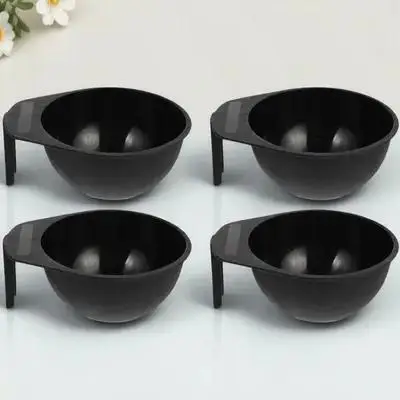 

Набор из 4 пластиковых мисок для смешивания краски для волос с нескользящими ручками и удобным дизайном для хранения, для салонов красоты