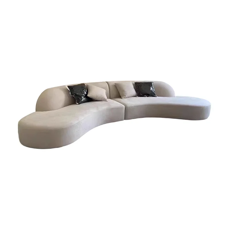 3 Seater Sofa Curved Modern Salon Floor Lounges Recliner Aesthetic Loveseat Couch Design 2 Person Luxury Living Room Furniture