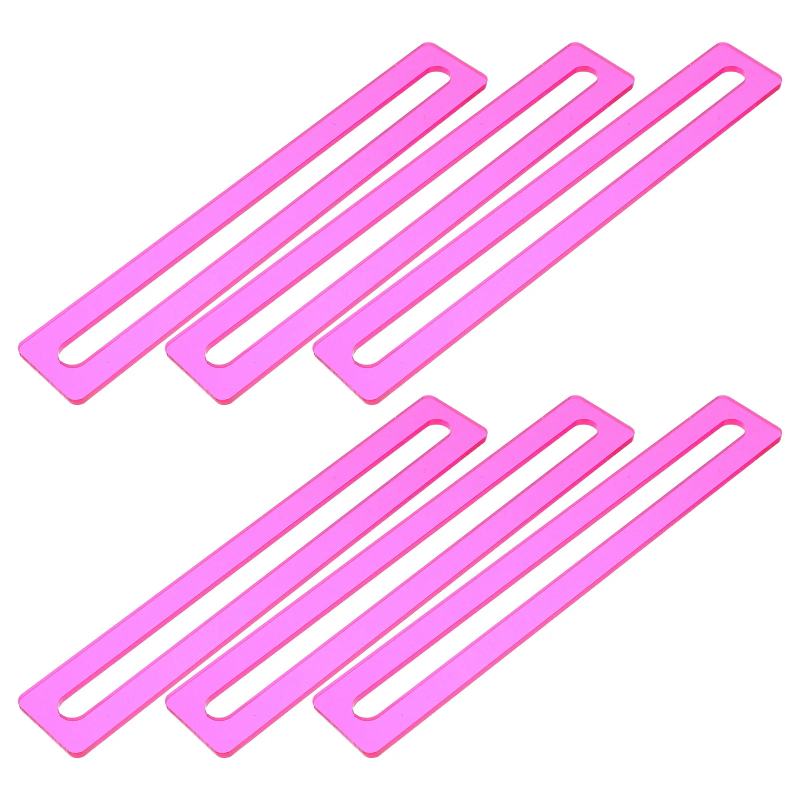 

6Pcs Reading Guide Strips Acrylic Dyslexia Overlay Bookmarks Kids Students Classroom Library Reading Tools Line Reader Bookmark