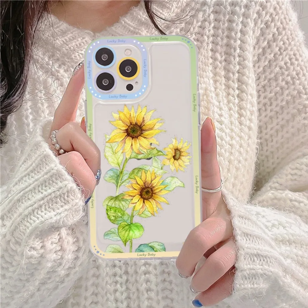 Sunflower Phone Case For Samsung A 10 20 30 70 13 21 32 72 22 51 52 53 71 73 32 4g 32 5g Fundas