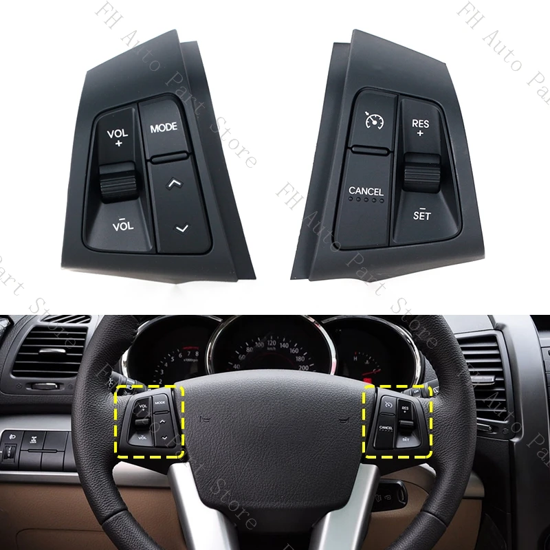 

For Kia Sorento 2009 2010 2011 2012 Steering Wheel Multi-function Volume Cruise Control Switch Button 967002P000CA 967102P000CA