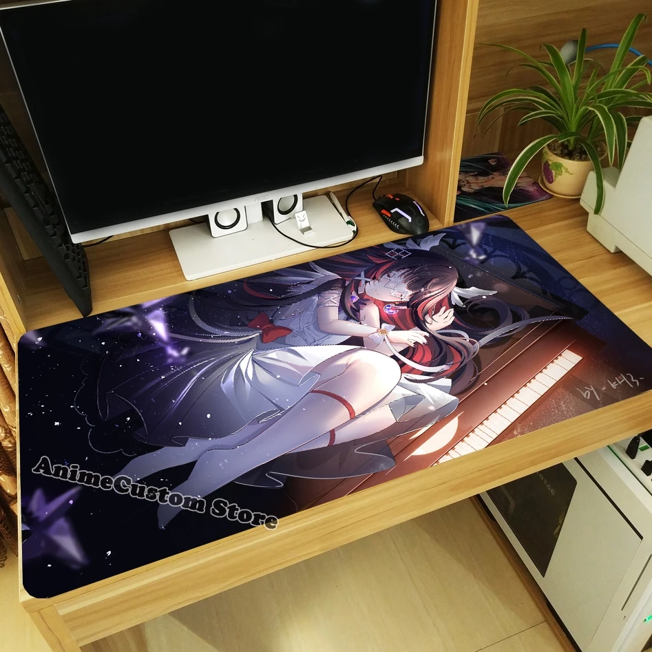 Anime Columbina Game Cosplay Thicken Mouse Pad Mice Mat Keyboard Mat Otaku Gaming Playmat Gift