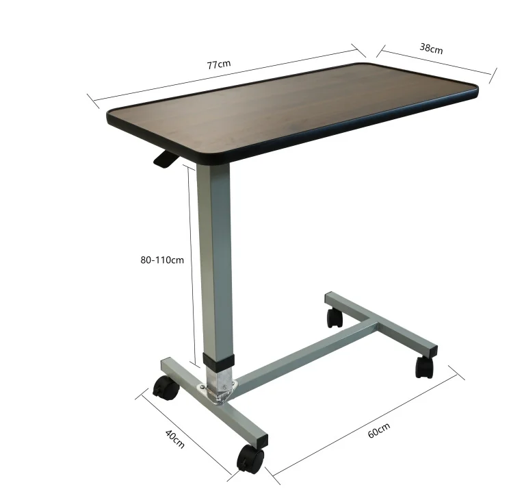 طاولة بجانب السرير على عجلات - 5 أفضل طاولات بجانب السرير فوق السرير للمعاقين وكبار السن 7 طاولة مستشفى فوق السرير قابلة للإمالة #5