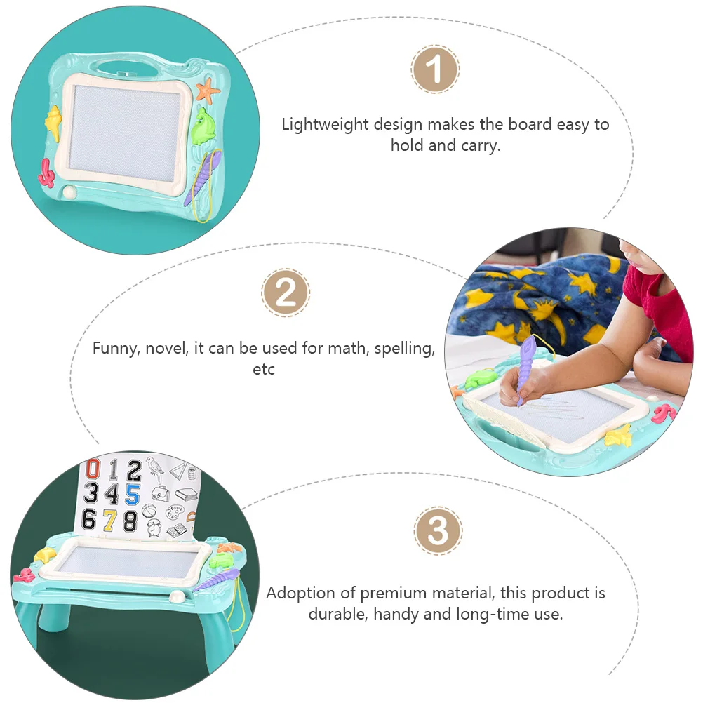 

1Pcs Magnetic Drawing Board Lightweight Safe Long Time Use Handheld Sketching Board for Math Spelling Practice Kids Learning