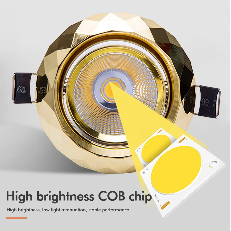 Inbouw Led Downlights Anti Glare Diamant Dimbaar 7W 9W Ac85 ~ 265V Led Plafond Spot Lampen Thuis Binnenverlichting Decor